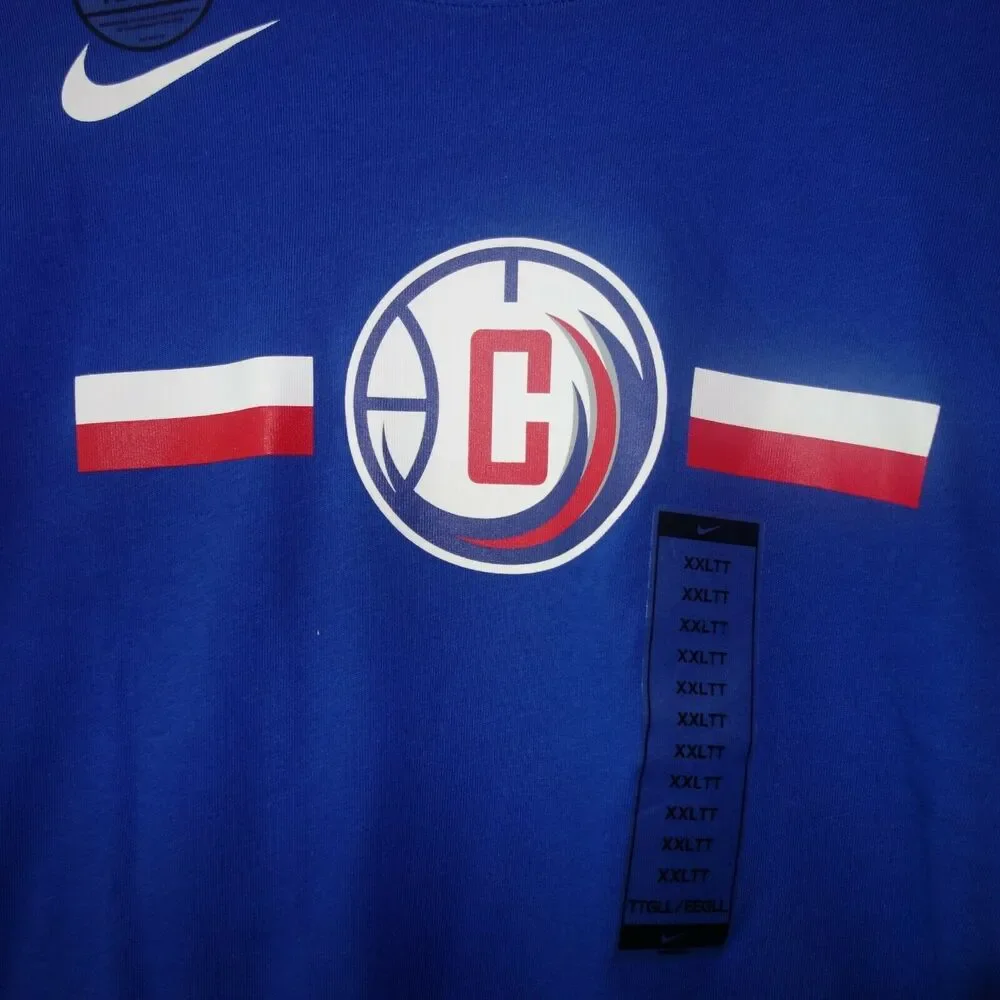 Nike NBA T- Shirt Men's XXL Tall G League Clippers Blue Short Sleeve Dri-FIT NEW